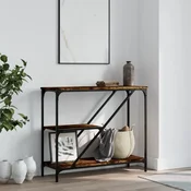 Vidaxl vidaXL Konzolna mizica dimljen hrast 88,5x30x75 cm