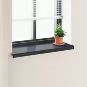 vidaXL Okenski nadstrešek Antracit z lesnim vzorcem 60 x 30 x 4,5 cm