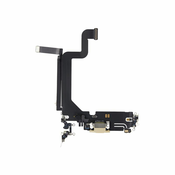 Apple iPhone 14 Pro Max - konektor za polnjenje + Flex kabel (zlat)
