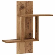 vidaXL Stenska polica Star les 59 x 17 x 63 cm Inženirski les