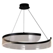 Stalacti - 60 cm okrogla LED viseča svetilka, moderna, dekorativna, črna