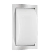 LCD LED zunanja stenska svetilka Ivett, nerjaveče jeklo, senzor - Sodobni - nerjaveče jeklo, opal - Kovina