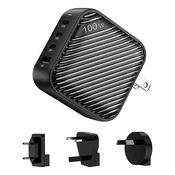 INVZI INVZI 100W STENSKI POLNILEC 3X USB-C + USB ZA TELEFONE HITRO POLNJENJE