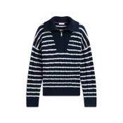 TOMMY HILFIGER Pulover mornarska/bela