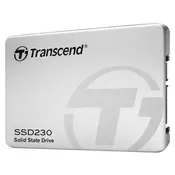 Transcend 2.5 256GB SSD, 3D NAND TLC, 230S Series, Read 560MB/s, Write 520MB/s, 6.8mm ( TS256GSSD230S )