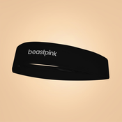 BeastPink Sportska traka za glavu Black