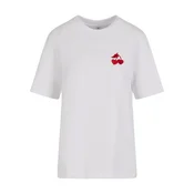 Mister Tee Majica Heart Cherries temno rdeča/bela