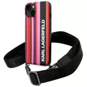 Karl Lagerfeld KLHCP14SSTSTP iPhone 14 6,1 hardcase pink Color Stripes Strap (KLHCP14SSTSTP)