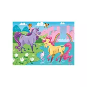 Clementoni sestavljanka puzzle 2 x 20 kosov - Unicorn