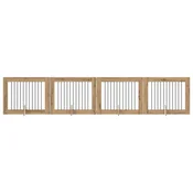 Vidaxl Vrata za pse z stojali 4 szt. Artisan hrast 100 x 80 cm
