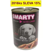 Smarty Dog Junior Jagnječji koščki, v konzervi 410 g
