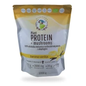 Rastlinske beljakovine (proteini)-bio, drobTinka Plant Protein + Mushrooms, banana-vanilija,1000 g