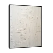 Canvas Slika na platnu Ethereal Echoes, Sa ramom, 100 x 125 cm, Crni