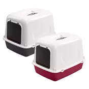 slomart škatla za mačje leglo ferplast clear cat 10 plastika 36 x 47 x 35 cm
