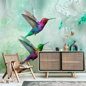 Foto tapeta - Colourful Hummingbirds (Green) 441x315 Samoljepljiva