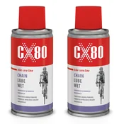 shumee CX80 MAZIVO ZA VERIGE KOLESA WET Mokro mazivo v spreju za verige koles 150 ml x 2