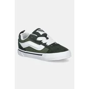 Otroške teniske Vans Knu Skool Elastic Lace zelena barva, VN000D0KEN61