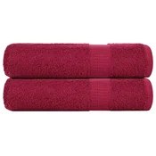 Rucnici za tuširanje FROGN 2 kom Bordeaux 70x140 cm 360 gsm