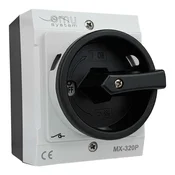 shumee Trifazno stikalo, odmično stikalo, 3x20A, 4kW, v sivem ohišju, IP65, MX-320P XBS