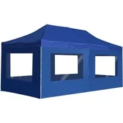 Den Profesionalni šotor za zabave aluminij 6x3 m moder