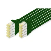 DIGITUS Digitus DK-1644-A-010-G-10 RJ45 omrežni kabel\, Patch kabel CAT 6a S/FTP 1.00 m zelena 1 kos, (20519257)