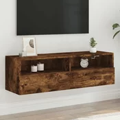 Zidni TV ormaric boja hrasta 100 x 30 x 30 cm konstruirano drvo