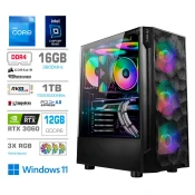 MEGA Računalnik TWR S7 i5-12400F/RTX3060-12GB/16GB/1TB-4.0/750W/Win11Home