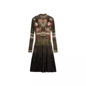 Desigual Obleka  kremna / oliva / rdeča / črna