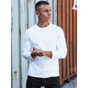 Moška bela majica z dolgimi rokavi
