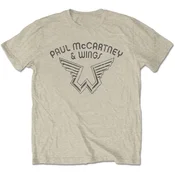 Paul McCartney Wings Logo Natural L Majica