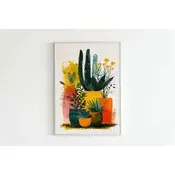 Wallity Dekorativna uramljena slika, 50x70cm, Šarena