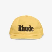Čepica Rhude Logo Leather Hat Yellow/ Black Universal