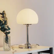 Steinhauer LED namizna svetilka Ancilla, kromirana, 30 cm, stopnjevalni regulator - Dnevna soba/jedilnica - Sodobni - krom, bela - Kovina
