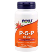 NOW Foods Vitamin B6 P-5-P, 50 mg, (vitamin v aktivni obliki), 90 kapsul