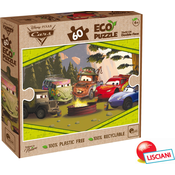 Cars ECO-Puzzle 60 dvostranska 2v1 70x50cm