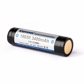 Keeppower Li-Ion polnilna baterija 18650 • 3,7V 3400mAh • max 6,8A • za končnega uporabnika | vgrajena zaščita