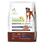 Trainer Natural Sensitive No Grain Medium/Maxi Pastrmka - 3 kg