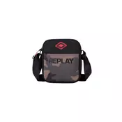 REPLAY Mini crossbody torba s camo printom i crvenim logotipom