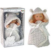 Lean Toys igracka Cute Baby Doll lutka - Grey Cocard