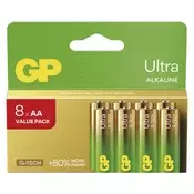 Baterija GP ULTRA alkalna LR6 AA 8 kos 8/1