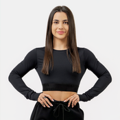 NEBBIA Womens crop top with long sleeves INTENSE Perform