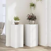 Stalci za biljke 2 kom bijeli 30 x 30 x 70 cm konstruirano drvo