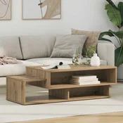 vidaXL Klubska miza Umetni hrast 105 x 50 x 32,5 cm Konstruiran les