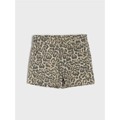 Sinsay - Paperbag džins šortse sa leopard printom - šareno