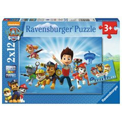 RAVENSBURGER sestavljanka Tačke na patrulji in Ryder, 2x12d