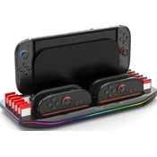 iPega SW2210 Multifunkční Nabíjecí RGB Stojan pro Nintendo Switch 2 Black