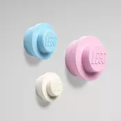 LEGO LEGO kuke za kacenje/ 3 kom (bela/ svetlo plava i roze)