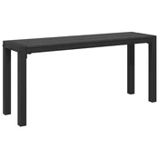 Vidaxl Vrtna klop Črna 100 x 28 x 45 cm Jeklo