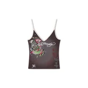 Ed Hardy Top rjava/mešane barve