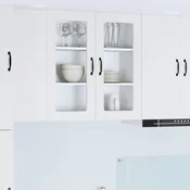 vidaXL Stenska kuhinjska omarica Bela 80 x 31 x 80 cm Konstruiran les